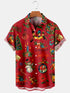 Men's Christmas Funny Graphic Short Sleeve Hawaiian Shirt
